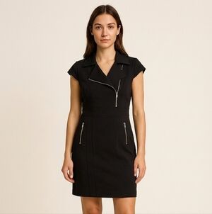 Calvin Klein Black Dress Gold Hardware